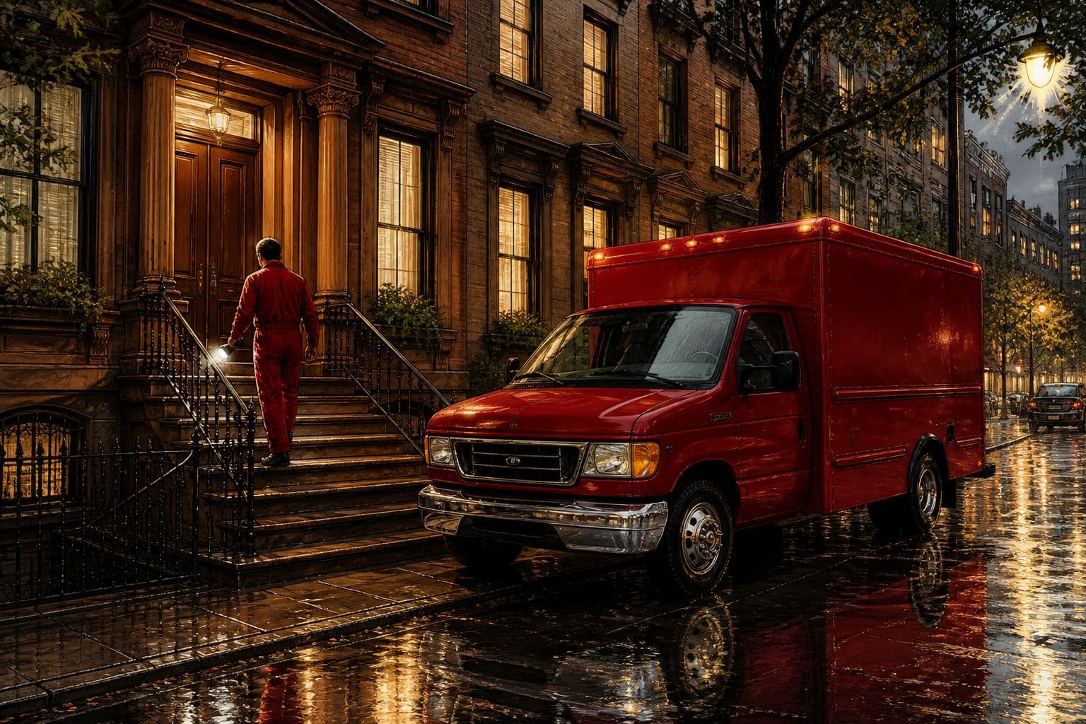 Shield water damage crew responding to an emergency call in New York City